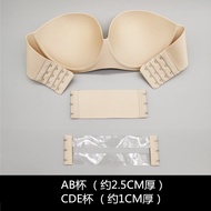 ไร้สาย เสื้อในไม่มีสาย มองไม่เห็น หนาขึ้น งานแต่งงาน เดรส โปร่งแสง Beauty Back Exposing Tube เสื้อท่