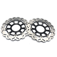จานล้อเบรคหน้ารถจักรยานยนต์2ชิ้นสำหรับ HONDA CBR1000RR Fireblade CBR 1000 RR CBR1000 RR -SP 2008-202