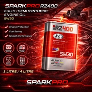 RzOil Rz400 Germany Minyak Hitam Engine Oil Kereta Semi Synthetic 4 Liter 5w30 10w30 10w40 100 % New