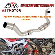 Fit For Honda CRF300L CRF250L/RALLY 2012-2023 Motorcycle Refit Exhaust Pipe Front-middle Section