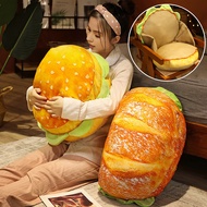 youlianba Cute Burger Cushion Bedroom Decor Plush Toy Soft and Squishy Cheeseburger Plush Pillow Fun