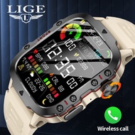 LIGE smart watch for men Waterproof Outdoor Sports Fitness Tracker Health Monitor jam tangan lelaki 