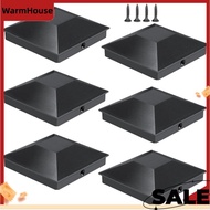 (3.5''X3.5'')Wood Fence Post Caps 6pcs Deck Post Caps for Post Caps Cover