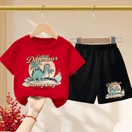 Dinosaur Century Kids Shirt and Shorts Set Ages 1-10 Boys' Shirt and Shorts Set/