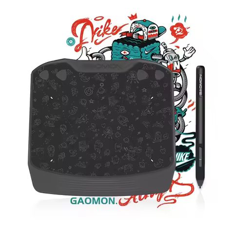 GAOMON S630 Graphics Tablet AP32 Passive Digital Pen for 2D/3D Animaton Drawing School Note Taking W