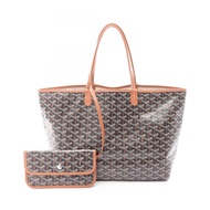 【二手】Goyard GOYARD Louis PM 手提包，黑色/ブラウンPVC 塗層帆布皮革，女士款，二手
