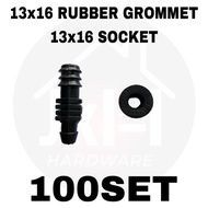 (100SET) 13x16 RUBBER GROMMET & 13x16 SOCKET