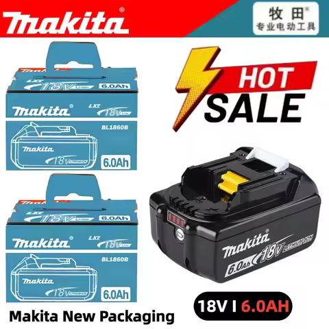 【🚀Fast delivery】Makita 18V Battery –6.0Ah Makita Battery, for Makita Drill DTW700 DHR202 DGA404 DDF4