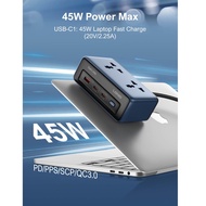 TOKONITA88 LDNIO SC1 Universal Socket Desktop Power Strip Adapter 45W PD QC3.0 Fast Charging 2500W U