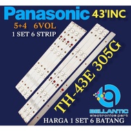 Backlight TV LED 43"INC PANSONIC TH-43E 305G