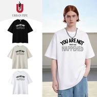 URBAN PIPE YH78 Korean Hiphop Tee | M-3XL Unisex | 230g Cotton Oversized | Logo Print | Summer Stree
