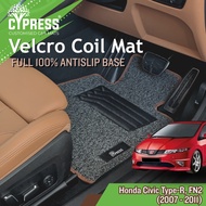 Cypress Car Mats Honda Civic Type-R (2007 - 2011), FN2 | Anti slip | Velcro Base