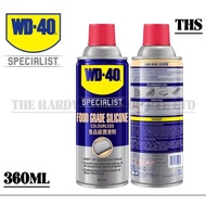 WD40 Food Grade Silicone Lube 360ml -Specially designed for food industry handling application and f