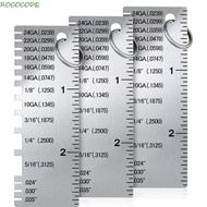 ROCOCODE Wire Gauge AWG SWG Diameter Measurer Tool Round 0-36 Weld Inspection Gage Welding Gauge