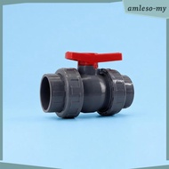 [AmlesoMY] Double Union Ball Shutoff Easy to Install PVC Ball Shutoff 15-inch 50MM
