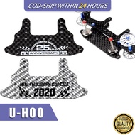 Black/Silver 1.5mm HG Carbon Fiber Large Area Brake Tamiya MINI 4WD racing car Accessories Homemade