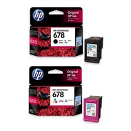 HP Ink 678 Combo Black/Tri-color Original Advantage Cartridges - Single 678 Blk + 678 Clr