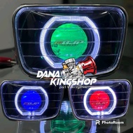 Reflector Headlight RX KING OVAL BILED 2.5INC AES TURBO CR7 VINIX Sleeve RING Shell ORI