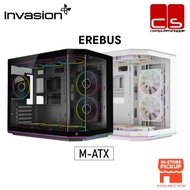 INVASION EREBUS M-ATX PC CASE WITH 6 ARGB FLASHLUX FAN (WHITE & BLACK)