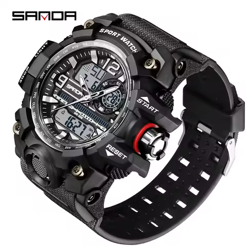 SANDA Brand G- Style Military Watch Men Digital Shock Sports Watches For Man Waterproof Electronic W