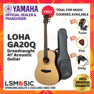 Loha GA20Q 41" Full Size Dreadnaught Acoustic Guitar w/ Free Gift Guitar Bag Guitar Pick Guitar Stra