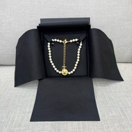 香奈兒CHANEL  24A新款高級手工坊金色雙C紐扣choker 珍珠項鍊 頸鏈