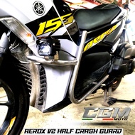Half Crash Guard for Aerox V2•Aerox V2 Stainless Half Crashguard• Stainless Crash Guard for Aerox V2