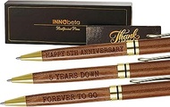 InnoBeta 5 Year 5th Anniversary Wood Gift for Him, Husband, Wife, Her, Wooden Pen Set of 3, Gifts Id
