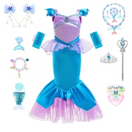 Girls Ariel Mermaid Dress Mermaid Princess Dress Mermaid Princess Dress Mermaid Performance Costume 