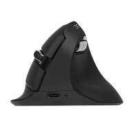 Delux M618 MINI เมาส์แนวตั้งไร้สายตามหลักสรีรศาสตร์ DPI สูงสุด 4000 DPI บลูทูธ 2.4G ชาร์จไฟได้ 6 ปุ่