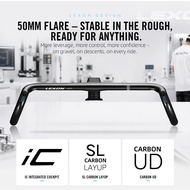 RYET UNOX Superlight Carbon Integrated Dropbar Full Internal Cable Routing Aero Cockpit Stem Gravel 
