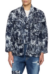 FDMTL FLOCK BORO RINSED MILITARY JACKET