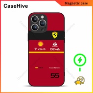 F1 Scuderia Carlos Sainz Phone Case for iPhone 17 Pro Max / iPhone 16 Pro Max / 15 Pro Max / 13 / Sa