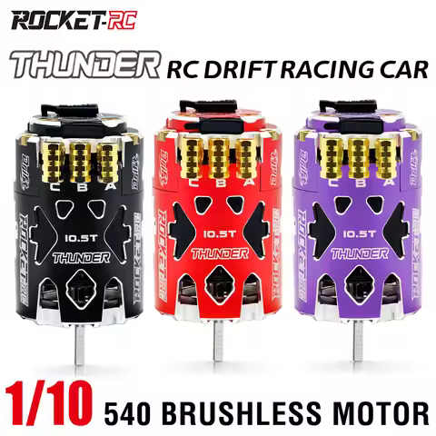 Rocket-RC Thunder 540 Sensored Brushless Motor 10.5T 13.5T 2-3S 3.175 mm Shaft for 1/10 RC Racing Dr