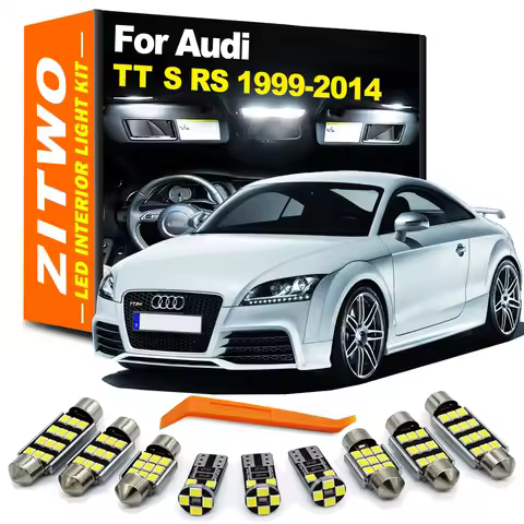 ZITWO LED Interior Dome Map Reading Light Kit For Audi TT MK1 MK2 8N 8N3 8N9 8J 8J3 8J9 Coupe Roadst
