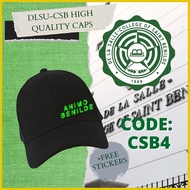 ✌ ✲ ✷ DLSU-CSB (De La Salle-College of Saint Benilde) High Quality Baseball Cap