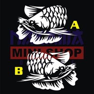 Arwana 01 reflective cutting sticker