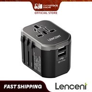 LENCENT JY-303S Travel Adapter with Universal Compatibility, USB Quick Charger, Portable &amp; Safety