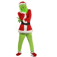 ชุดเดอะ กริ๊นช์ ซานตาคลอสกริ๊นช์ สีเขียว จอมปวนวันคริสมาสต์ The Grinch Santa Claus Grinch Costume Gr
