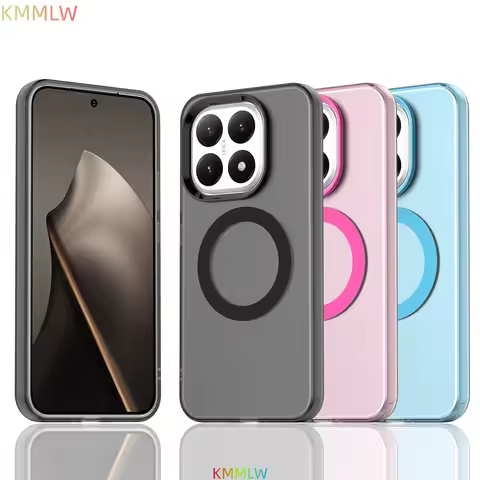 For Xiaomi 14T 15T Pro Magnetic Wireless Charging Case For Mi 17 Pro Max 17Pro Cover Candy Colors Tr