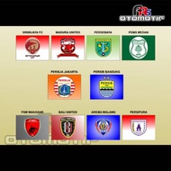 FLAG CHEEK STICKERS and Club Liga 1 4x3