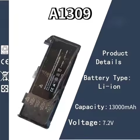 7.2V 13000mAh A1309 Battery For Apple Mac Pro 17" A1297 Early-2009 Mid-2009 Mid-2010 MC226/A MC226CH