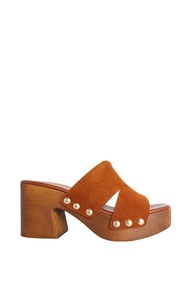 Villains SF SILKEN SOUL Platform Heeled Sandals รองเท้าแซนเดิลส้นสูงแพลตฟอร์มผู้หญิง ส้นสูง 3.1"