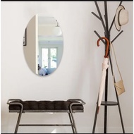 Shatterproof Oval Wall Mirror Sticker Wall Mirror Mirror Sticker Mirror Wall Acrylic Mirror