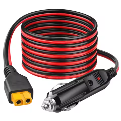 Car Cigarette Lighter Adapter Cable 12AWG To XT60 For ALLPOWERS R600 R1500 R2500 S2000 Pro Ecoflow D