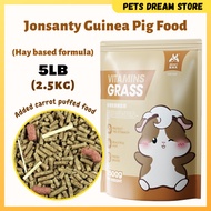 Jonsanty & Yee Guinea Pig Food Hay Based pellets 1Kg/2.27Kg Timothy hay Alfafa hay Mix carrot High F