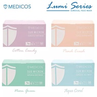 MEDICOS Ultra Soft 4ply Sub Micron Surgical Face Mask - Lumi Series (Bundle Pack)