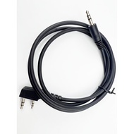 B. b.Walkie-Talkie Talkie Headphone Conversion Cable Universal K to 3.5 Socket Cable Connection Cabl