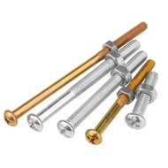 Galvanized cross-head screw and nut combination set, half-threaded extra-long screw rod M4M5M6M8