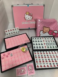 Hello Kitty 40mm Standard Size Mahjong set 144+12pcs(Animal/Fei/Clown) Upgraded aluminium suitcase